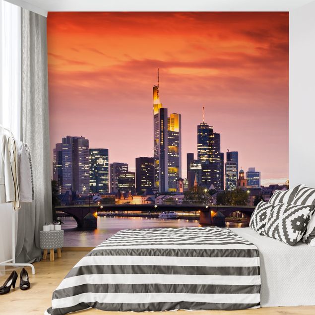 Wanddeko Esszimmer Frankfurt Skyline