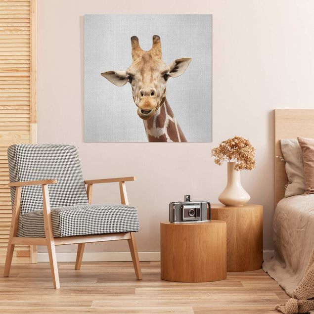 Wanddeko Wohnzimmer Giraffe Gundel