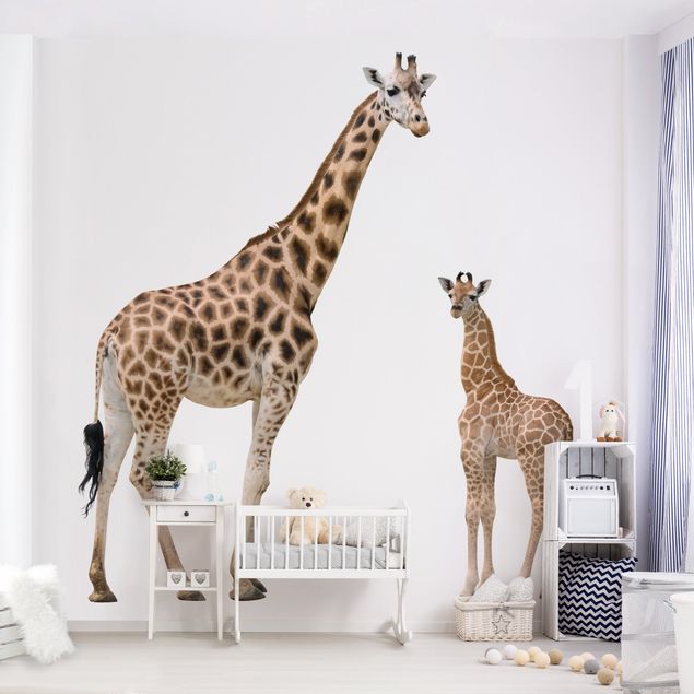 Fototapete Giraffe Giraffe Mutter und Kind