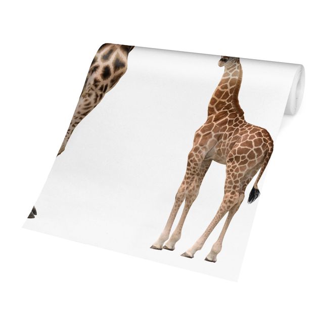 Wanddeko Babyzimmer Giraffe Mutter und Kind