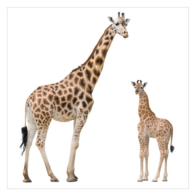 Wanddeko Mädchenzimmer Giraffe Mutter und Kind