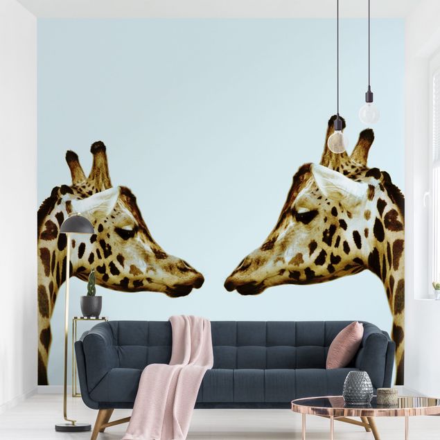 Fototapete Giraffe Giraffes in Love