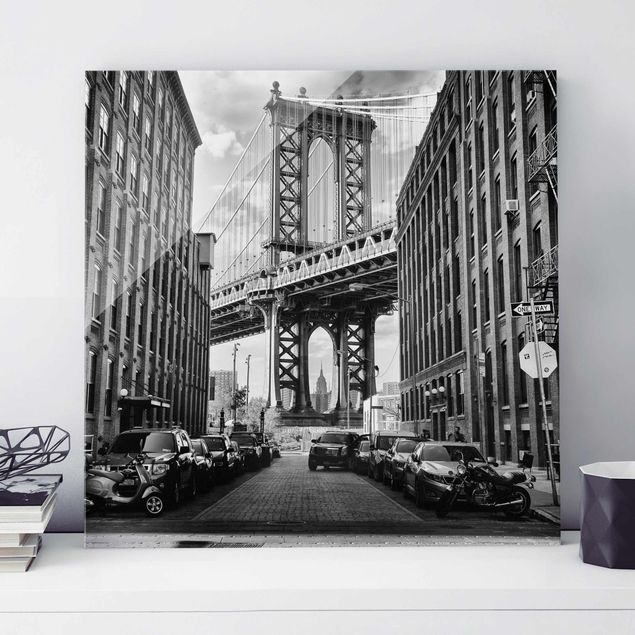 Wanddeko Schlafzimmer Manhattan Bridge in America