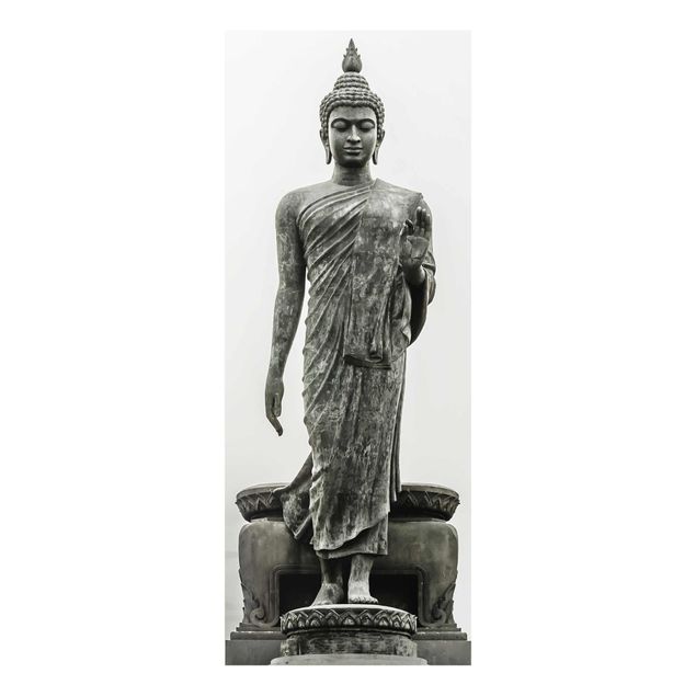 Wanddeko Treppenhaus Buddha Statue