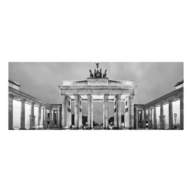 Wanddeko Esszimmer Erleuchtetes Brandenburger Tor II