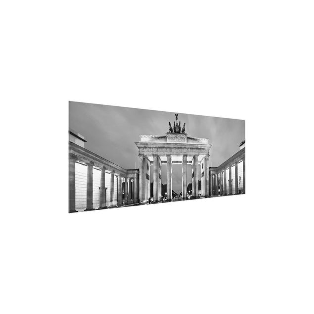 Wanddeko Flur Erleuchtetes Brandenburger Tor II