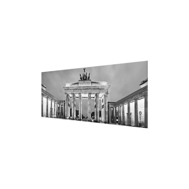 Wanddeko Büro Erleuchtetes Brandenburger Tor II