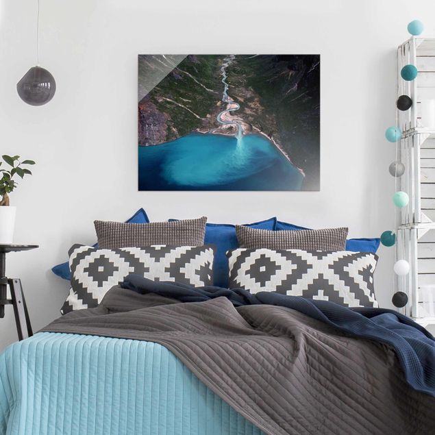Wanddeko Schlafzimmer Fluss in Grönland