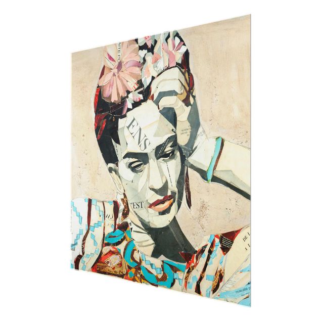 Wanddeko Treppenhaus Frida Kahlo - Collage No.1