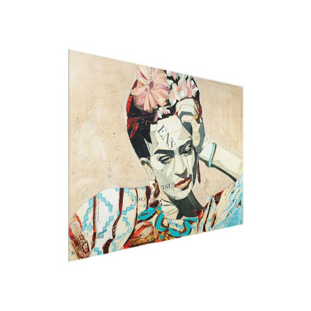 Glasbild - Frida Kahlo - Collage No.1 - Querformat 4:3