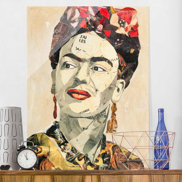 Wanddeko Treppenhaus Frida Kahlo - Collage No.2
