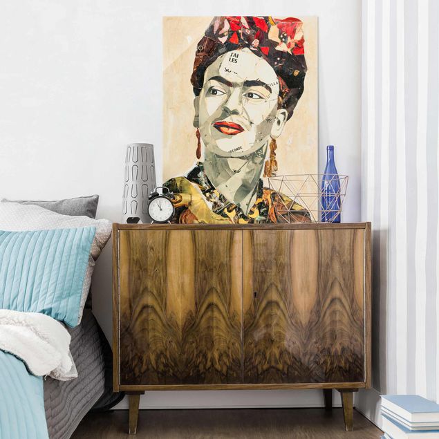 Wanddeko über Sofa Frida Kahlo - Collage No.2