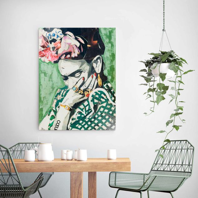 Wanddeko Esszimmer Frida Kahlo - Collage No.3