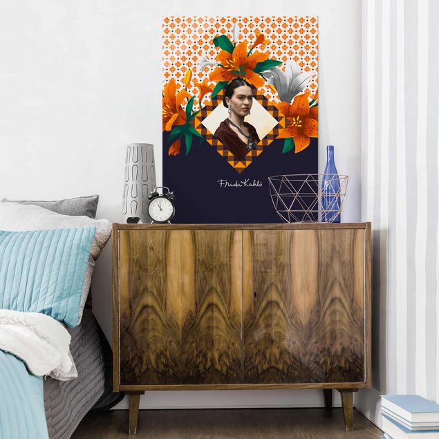 Wanddeko Esszimmer Frida Kahlo - Lilien
