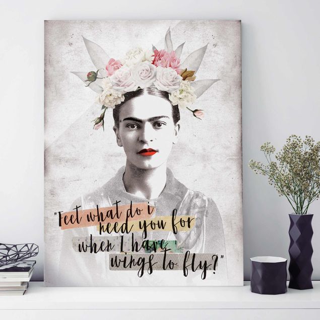 Wanddeko Schlafzimmer Frida Kahlo - Quote