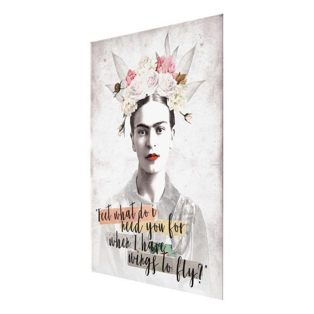 Wanddeko über Sofa Frida Kahlo - Quote