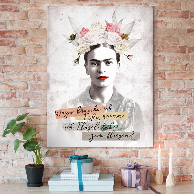 Wanddeko Schlafzimmer Frida Kahlo - Zitat