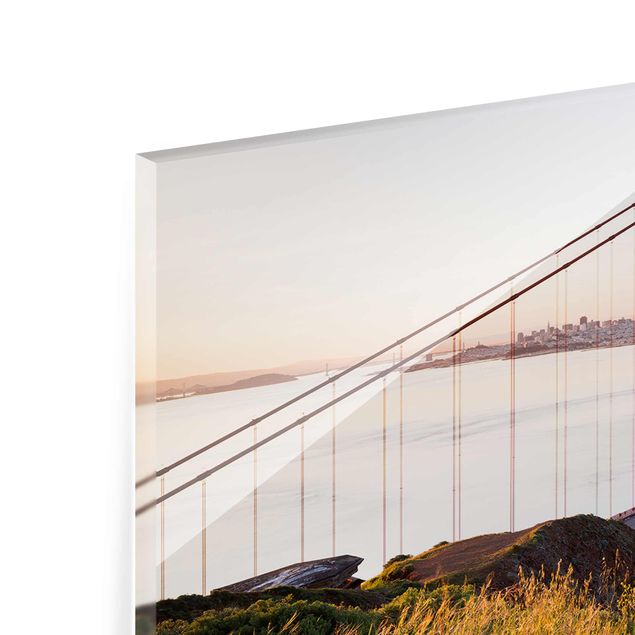 Wanddeko über Bett Golden Gate Bridge in San Francisco