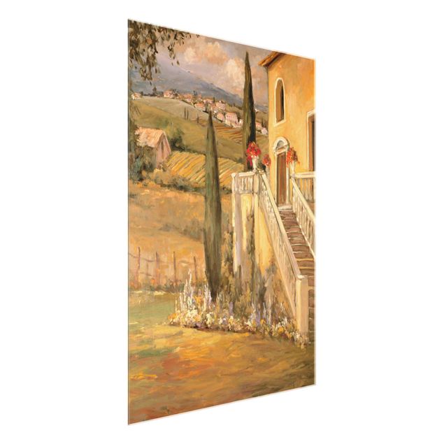 Wanddeko Esszimmer Italienische Landschaft - Haustreppe