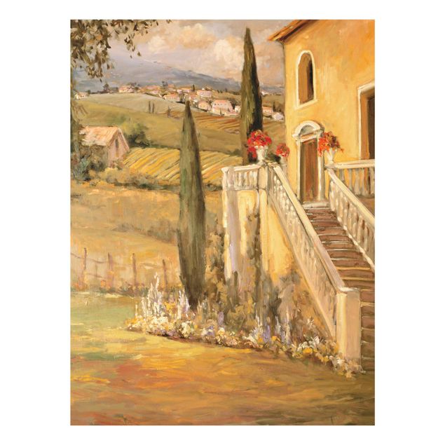 Wanddeko Büro Italienische Landschaft - Haustreppe