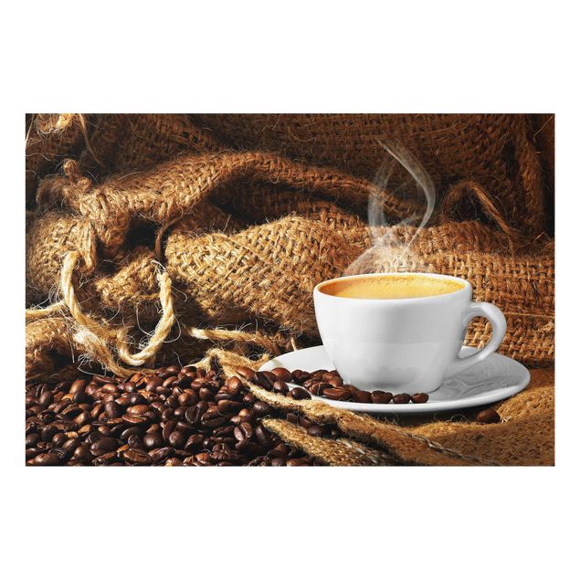 Wanddeko Kaffee Kaffee am Morgen