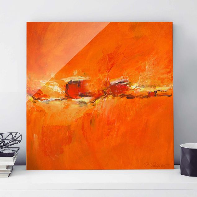 Wanddeko Schlafzimmer Petra Schüßler - Komposition in Orange