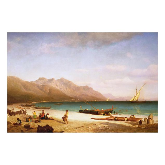 Wanddeko Esszimmer Albert Bierstadt - Der Golf von Salerno