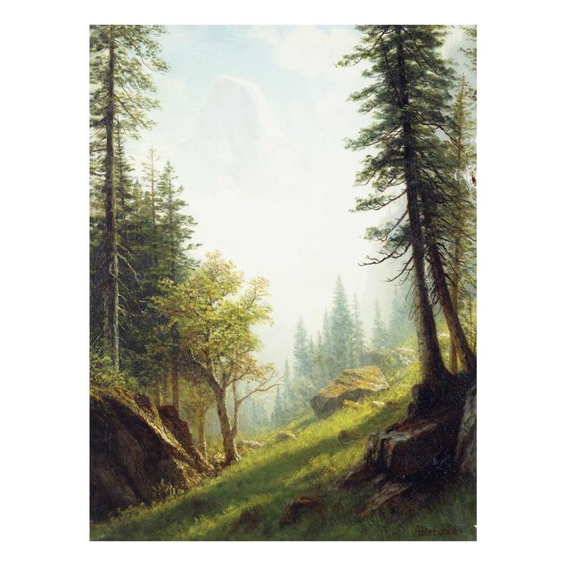 Wanddeko grün Albert Bierstadt - In den Berner Alpen