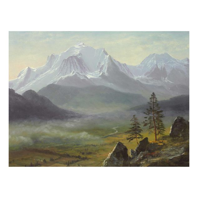 Wanddeko grün Albert Bierstadt - Mont Blanc