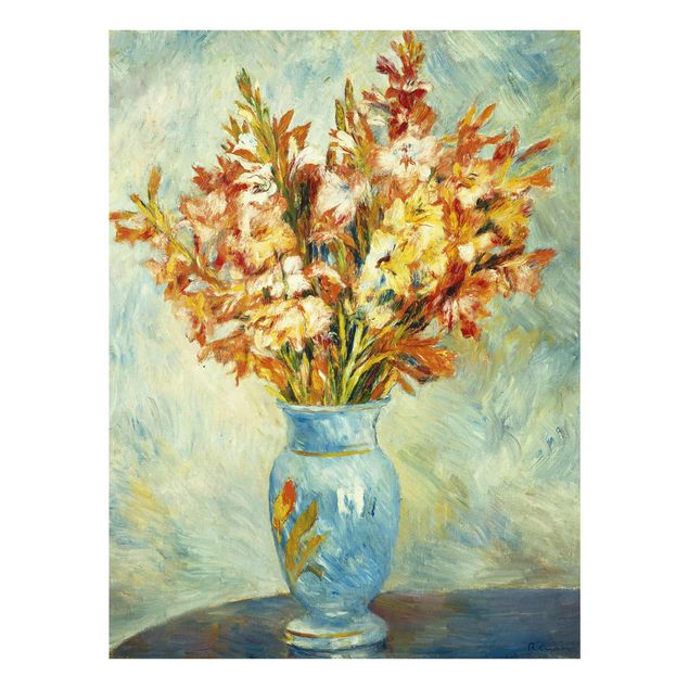 Wanddeko Esszimmer Auguste Renoir - Gladiolen in Vase