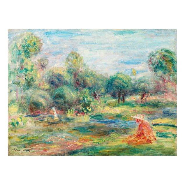 Wanddeko grün Auguste Renoir - Landschaft bei Cagnes