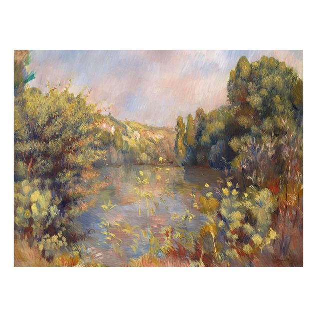 Wanddeko grün Auguste Renoir - Landschaft mit See