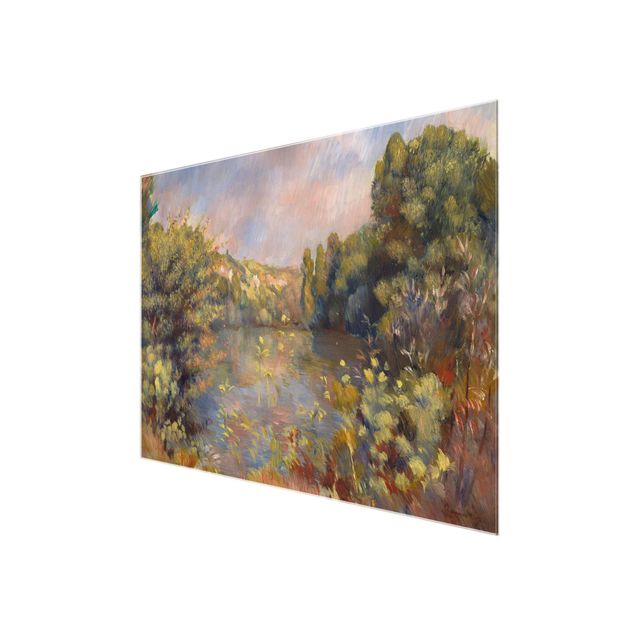 Wanddeko Büro Auguste Renoir - Landschaft mit See