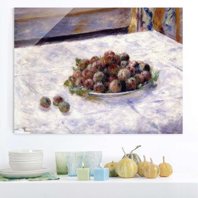 Küche Dekoration Auguste Renoir - Teller mit Pflaumen