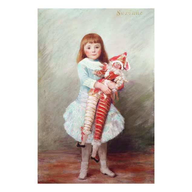 Wanddeko Büro Auguste Renoir - Suzanne mit Harlekinpuppe