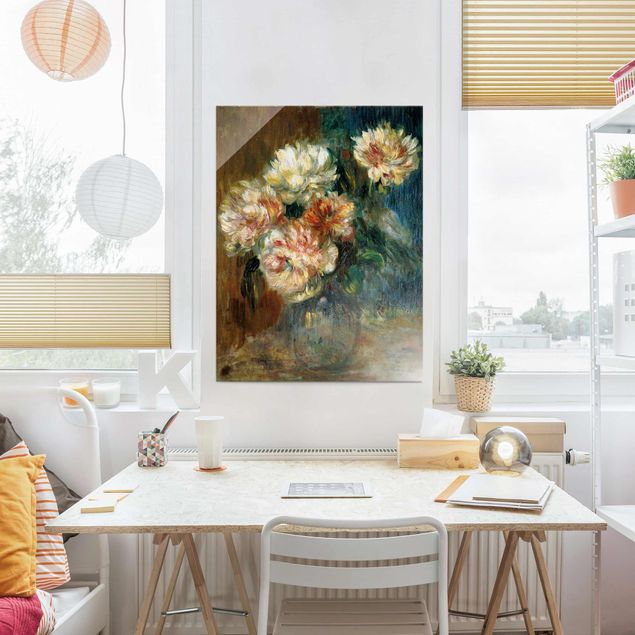 Wanddeko Schlafzimmer Auguste Renoir - Vase Pfingstrosen
