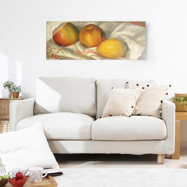 Wanddeko gelb Auguste Renoir - Äpfel und Zitrone