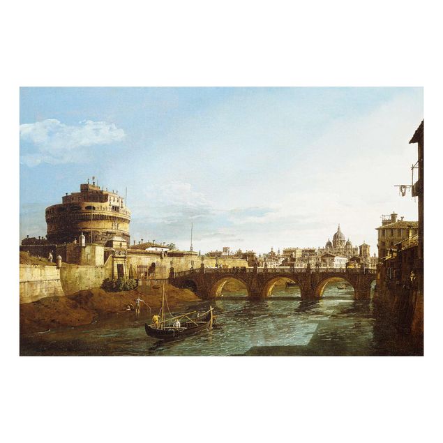 Post Impressionismus Bilder Bernardo Bellotto - Ansicht Roms am Ufer