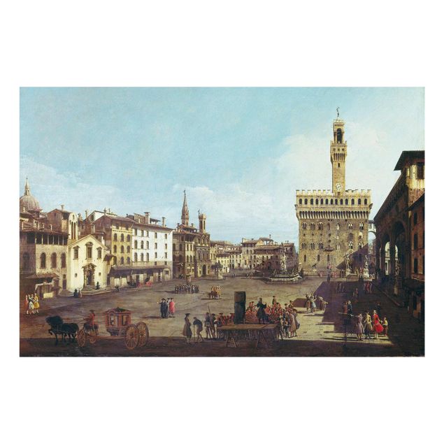 Post Impressionismus Bilder Bernardo Bellotto - Die Piazza della Signoria