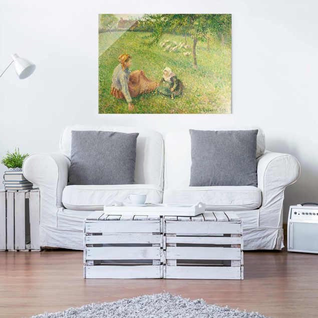 Wanddeko Wohnzimmer Camille Pissarro - Gänsehirtin