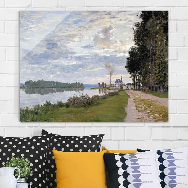 Impressionismus Bilder kaufen Claude Monet - Ufer Argenteuil