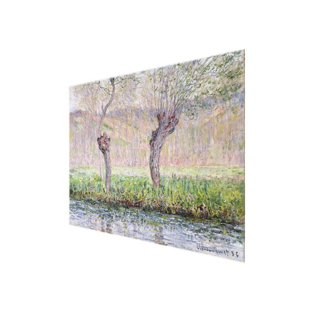Wanddeko Büro Claude Monet - Weidenbäume Frühling