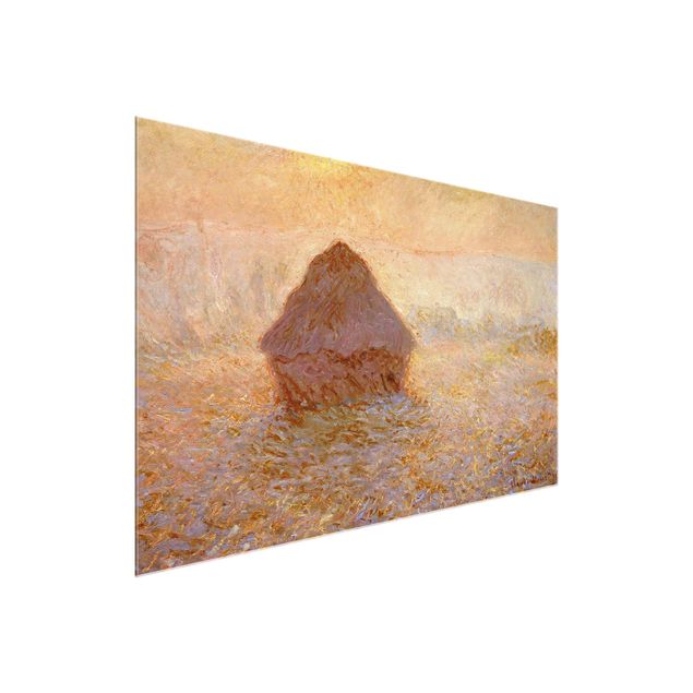 Wanddeko Esszimmer Claude Monet - Heuhaufen im Nebel