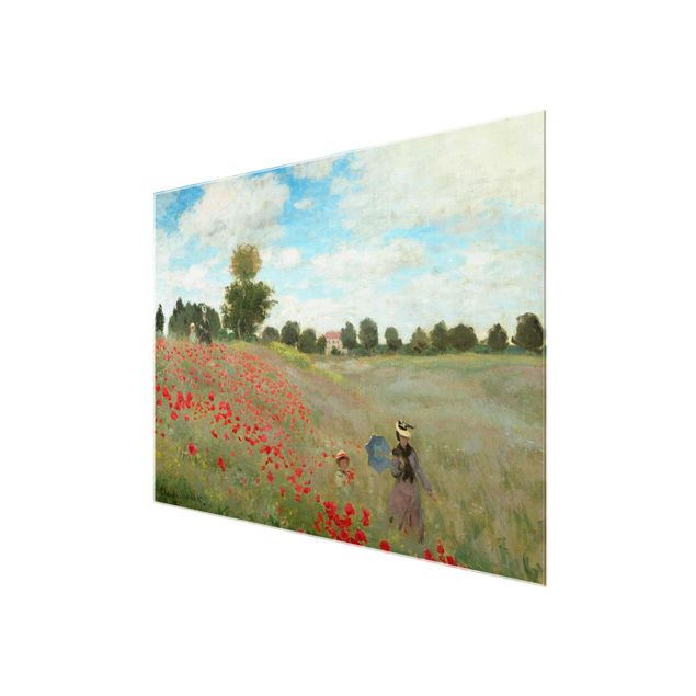 Wanddeko grün Claude Monet - Mohnfeld bei Argenteuil