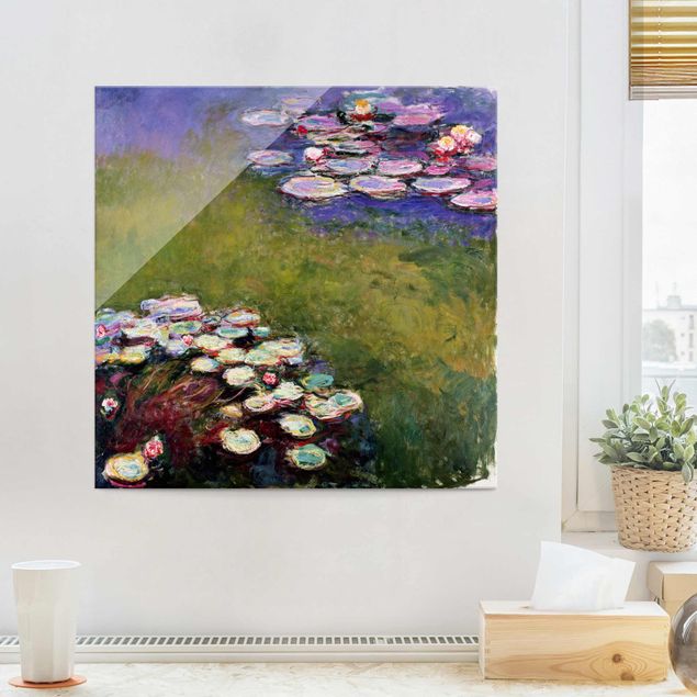 Glasbilder Rosen Claude Monet - Seerosen