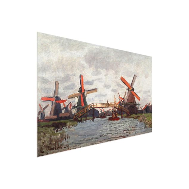 Wanddeko Flur Claude Monet - Windmühlen Zaandam