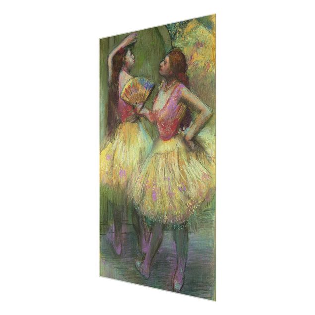 Wanddeko grün Edgar Degas - Zwei Tänzerinnen