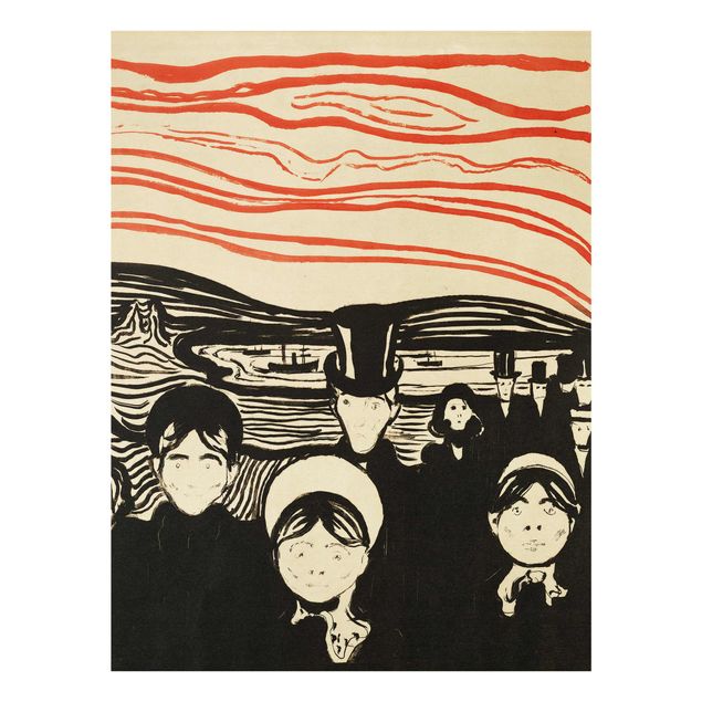 Wanddeko Flur Edvard Munch - Angstgefühl
