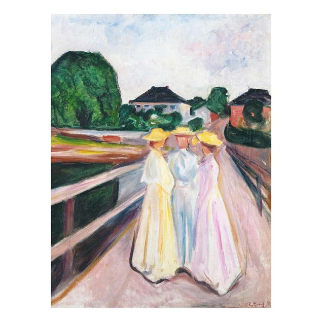 Wanddeko Esszimmer Edvard Munch - Drei Mädchen