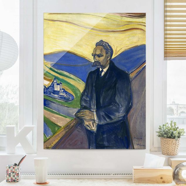 Wanddeko Schlafzimmer Edvard Munch - Porträt Nietzsche